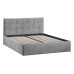 Кровать без ПМ «Джоли» 180 Тип 1 (без подъемного механизма), микровелюр Wellmart Silver
