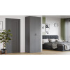 Шкаф 2-х дверн. для одежды «Тиффани», серый графит, графит матовый