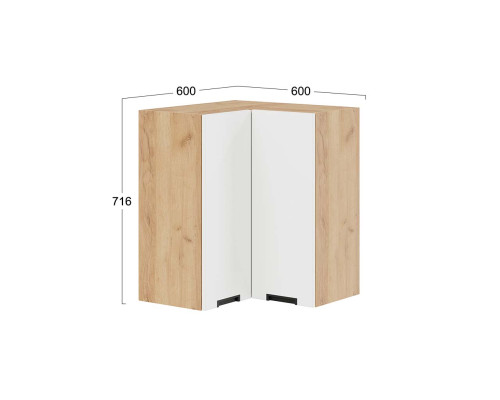 Шкаф навесной угловой прямой «Гренада»