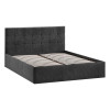 Кровать без ПМ «Джоли» 180 Тип 1 (без подъемного механизма), микровелюр Wellmart Graphite