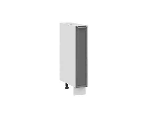 Шкаф напольный с выдвижной корзиной 150 «Белладжио», Белый, Софт графит