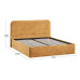 Кровать с ПМ «Тиффани» 160 тип 1 (с подъемным механизмом), микровелюр Wellmart Yellow