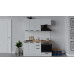 Кухонный гарнитур «Детройт» длиной 160 см со шкафом НБ, Белый, Белый глянец
