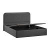 Кровать с ПМ «Тиффани» 140 Тип 1 (с подъемным механизмом), микровелюр Jercy Graphite
