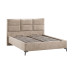 Кровать с ПМ «Делана», 160, Микровелюр Wellmart Dark Beige (с подъемным механизмом)