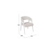 Кресло «Техас 1», Белый матовый, тк. №220 Шенилл Estetica vanilla
