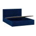 Кровать с ПМ «Порто» (с подъемным механизмом) без заглушины , Велюр Confetti Blue