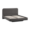 Кровать без ПМ «Тиффани» 140 Тип 1 (без подъемного механизма), велюр графит