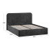 Кровать с ПМ «Тиффани» 180 Тип 1 (с подъемным механизмом), микровелюр Wellmart Graphite