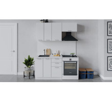 Кухонный гарнитур «Габриэлла» длиной 160 см, Белый, Сноу