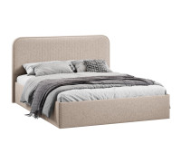 Кровать с ПМ «Тиффани» 160 тип 1 (с подъемным механизмом), микровелюр Jercy Cream