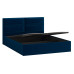 Кровать с ПМ «Глосс» Тип 1,1600 (с подъемным механизмом),велюр Confetti Blue