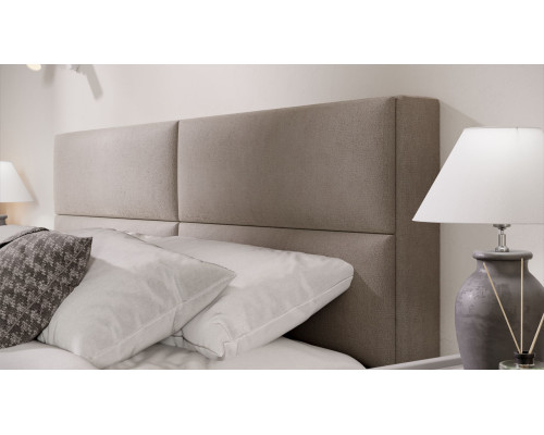 Кровать с ПМ «Глосс» ,1600 (с подъемным механизмом),велюр мокко светлый