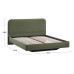 Кровать без ПМ «Тиффани» Тип 1 (без подъемного механизма), микровелюр Jercy Deep Green