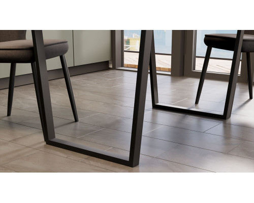 Стол обеденный «Даллас» Тип 1, Черный, Дуб Крафт белый