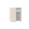 Шкаф навесной 80 c двумя дверями «Лина», Белый, Крем