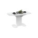 Стол обеденный «Портофино», белый глянец/стекло глянцевое белый мрамор