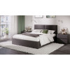 Кровать с ПМ «Глосс» 160 тип 1 (с подъемным механизмом) с заглушиной, велюр Confetti Stone