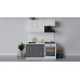 Кухонный гарнитур «Лина» длиной 160 см, Белый, Графит