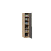 Шкаф для белья (580) с 1 глухой дверью «Порто», Яблоня Беллуно, Графит софт