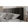 Кровать с ПМ «Эмма», 180 (с подъемным механизмом) с заглушиной, Велюр Confetti Stone