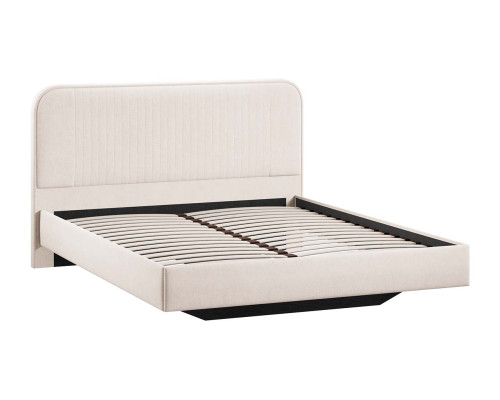 Кровать без ПМ «Тиффани» 140 тип 1 (без подъемного механизма), Велюр светлый