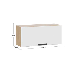 Шкаф навесной c одной откидной дверью «Детройт» исп. 2 Шкаф навесной c одной откидной дверью «Детройт» исп. 2