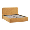 Кровать с ПМ «Тиффани» 160 тип 1 с заглушиной, микровелюр Wellmart Yellow