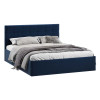 Кровать без ПМ «Джоли» 180 Тип 1 (без подъемного механизма), микровелюр Wellmart Blue