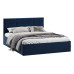 Кровать без ПМ «Джоли» 180 Тип 1 (без подъемного механизма), микровелюр Wellmart Blue