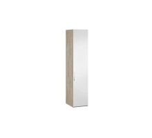 Шкаф для белья с 1 зеркальной дверью правый «Эмбер», баттл рок/серый глянец