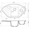 Мойка для кухни GranFest Композит CORNER 1040E