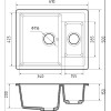 Мойка для кухни GranFest Композит QUADRO 610K