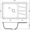 Мойка для кухни GranFest Композит VERTEX 680L