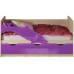 Детская кровать Дельфин-1 МДФ 80х160, фиолетовый металлик, дуб белёный