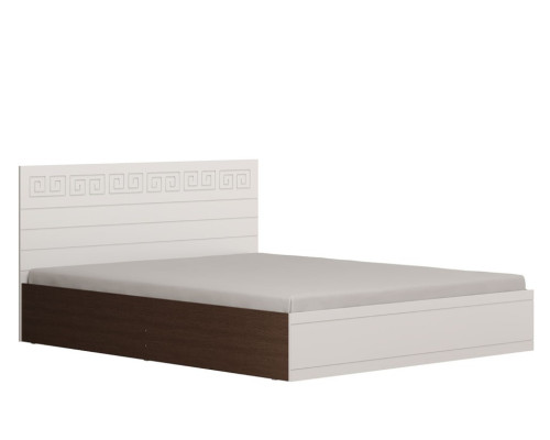 Афина кровать 160х200, венге / белый глянец