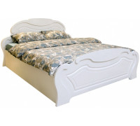 Александрина кровать 140х200, белый глянец