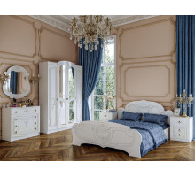Модульная спальня Мария, белый глянец