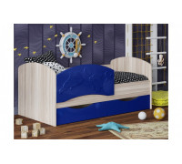 Детская кровать Дельфин-3 МДФ темно-синий, 80х160