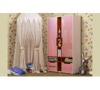 Детский шкаф Робинзон МДФ (розовый металл)