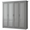 Фасад глухой к шкафам 3,4-дверным спальни Орлеан, стальной серый