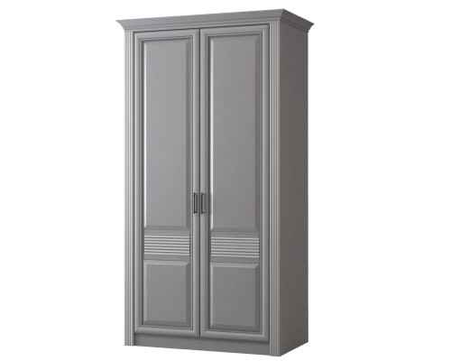 Шкаф для одежды 2-х дверный Орлеан №835, стальной серый