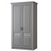 Шкаф для одежды 2-х дверный Орлеан №835, стальной серый