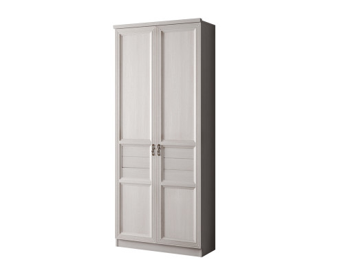 Шкаф для одежды 2-дверный Лира №56 (ясень белый)