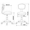 Кресло детское Бюрократ CH-W299 розовый TW-06A TW-13A сетка/ткань крестов. пластик пластик белый