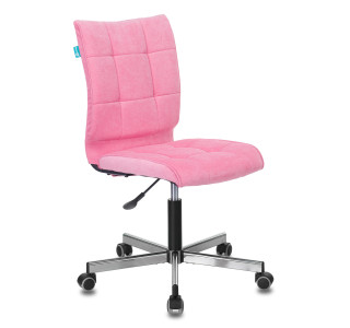 Кресло Бюрократ CH-330M розовый Velvet 36 крестов. металл хром Кресло Бюрократ CH-330M розовый Velvet 36 крестов. металл хром