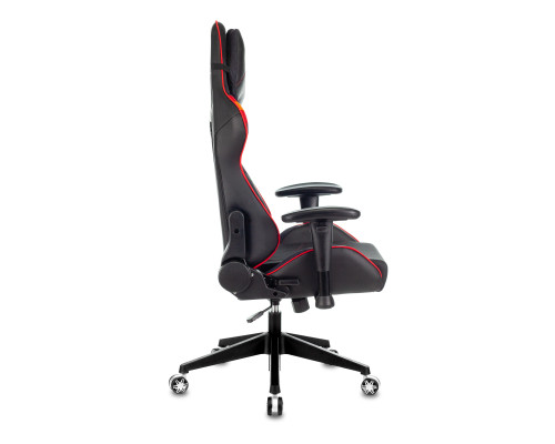 Кресло игровое Zombie VIKING 4 AERO черный/красный текстиль/эко.кожа с подголов. крестов. пластик Кресло игровое Zombie VIKING 4 AERO черный/красный текстиль/эко.кожа с подголов. крестов. пластик