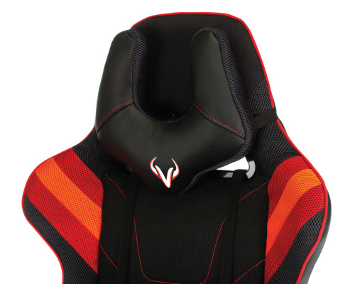 Кресло игровое Zombie VIKING 4 AERO черный/красный текстиль/эко.кожа с подголов. крестов. пластик Кресло игровое Zombie VIKING 4 AERO черный/красный текстиль/эко.кожа с подголов. крестов. пластик