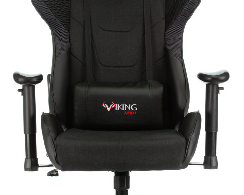 Кресло игровое Zombie VIKING 4 AERO Edition черный текстиль/эко.кожа с подголов. крестов. пластик Кресло игровое Zombie VIKING 4 AERO Edition черный текстиль/эко.кожа с подголов. крестов. пластик
