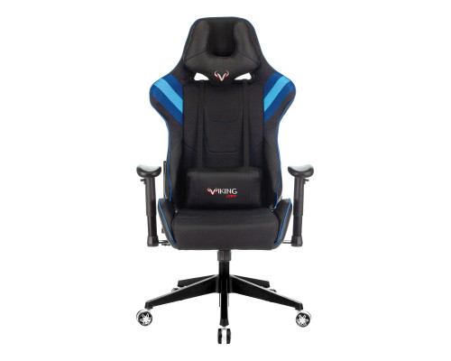 Кресло игровое Zombie VIKING 4 AERO черный/синий текстиль/эко.кожа с подголов. крестов. пластик Кресло игровое Zombie VIKING 4 AERO черный/синий текстиль/эко.кожа с подголов. крестов. пластик